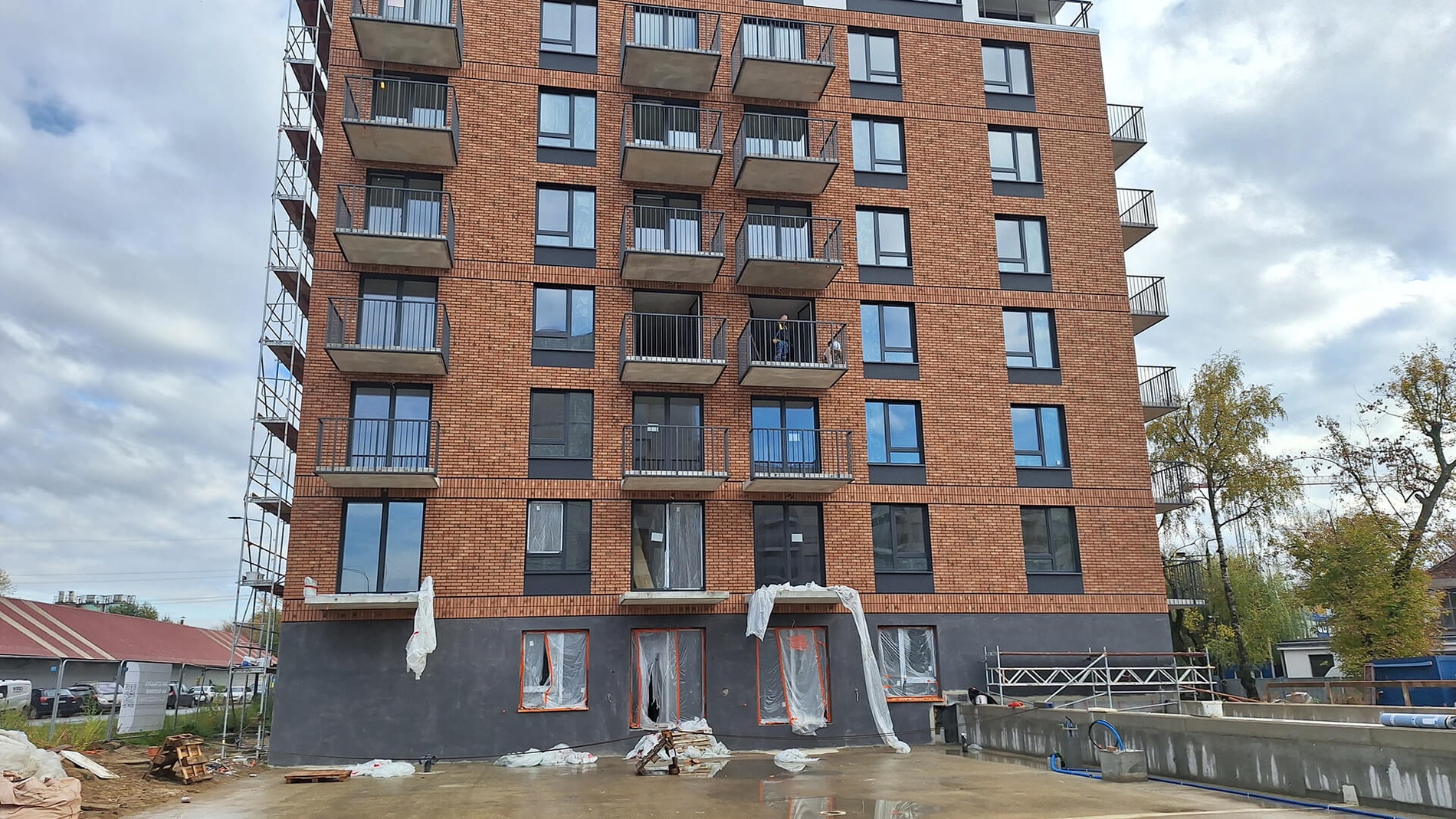 Postęp pracy inwestycji Apartamenty Portowa, Kraków