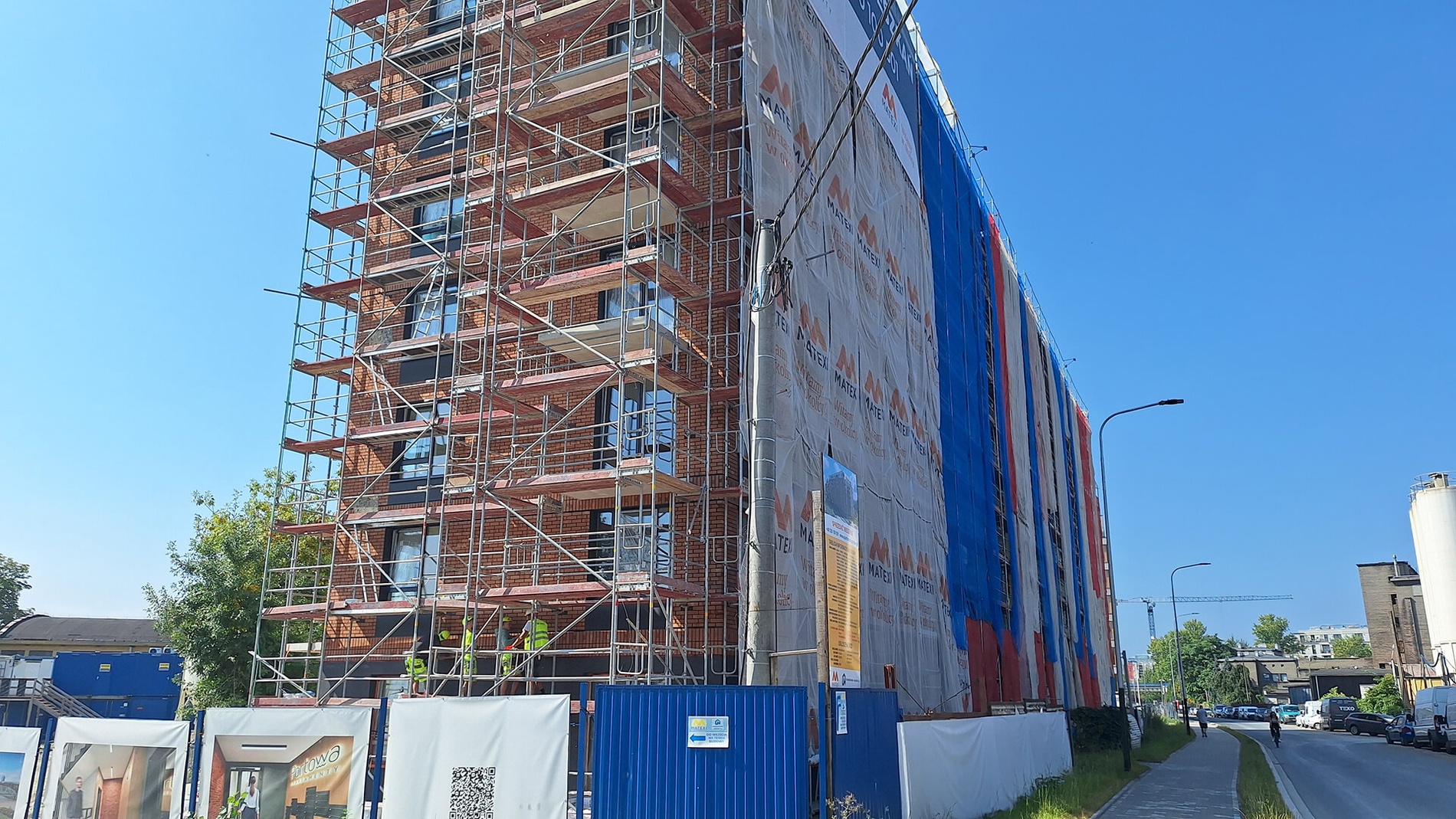 Postęp pracy budowy inwestycji Apartamenty Portowa, Kraków