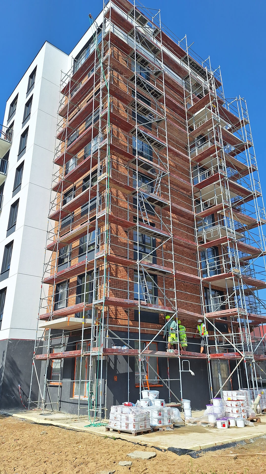 Postęp pracy budowy inwestycji Apartamenty Portowa, Kraków