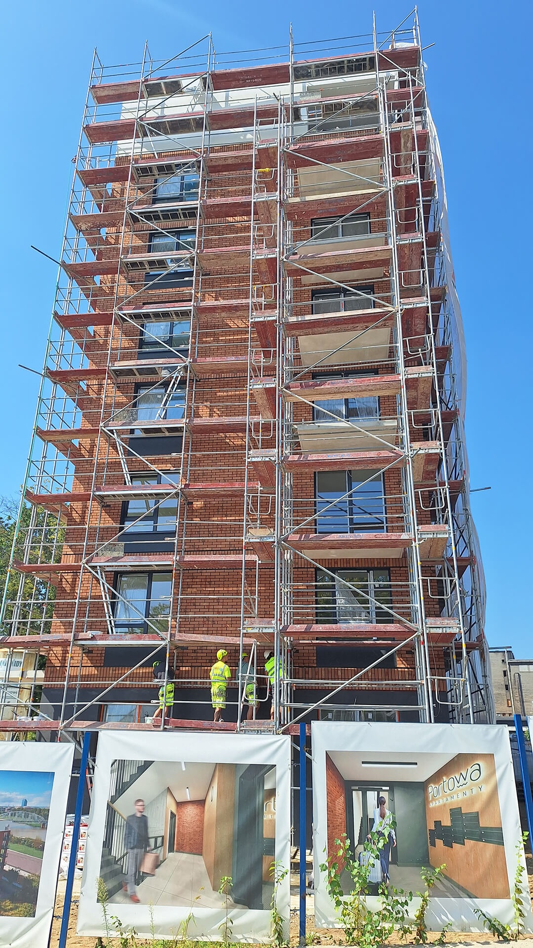Postęp pracy budowy inwestycji Apartamenty Portowa, Kraków
