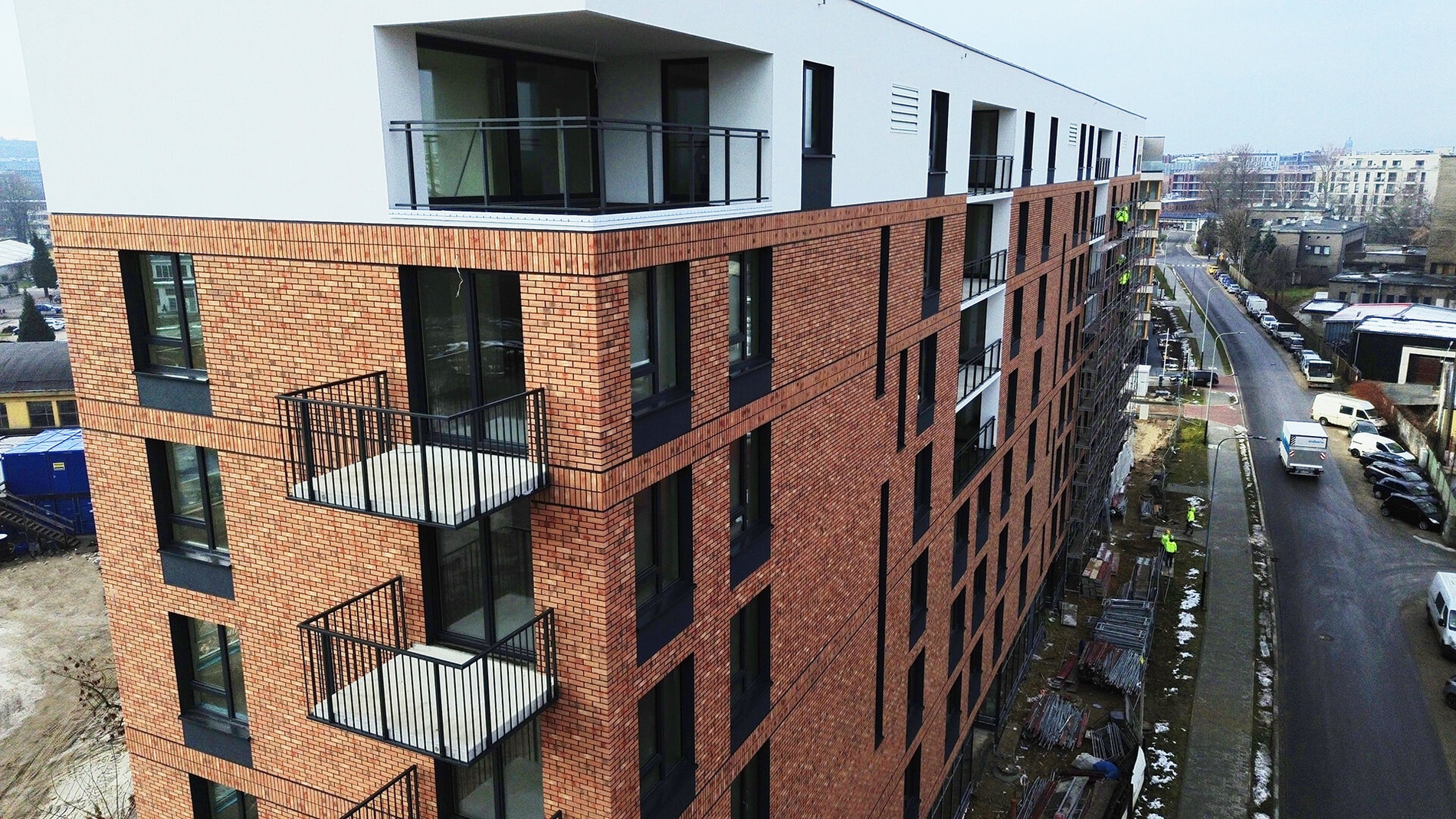 Postęp pracy inwestycji Apartamenty Portowa, Kraków