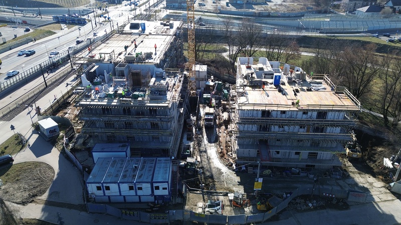 Postęp pracy Do Wilgi, Kraków