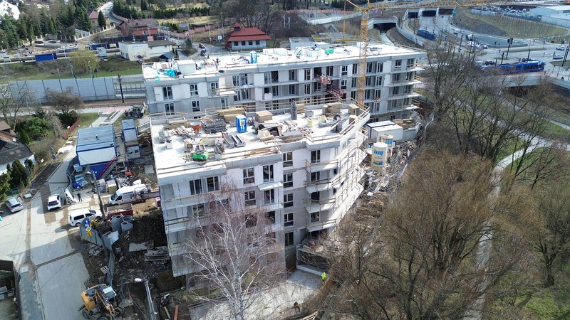 Postęp pracy inwestycji Do Wilgi, Kraków