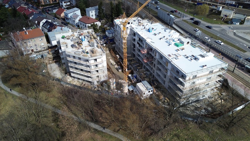 Postęp pracy inwestycji Do Wilgi, Kraków