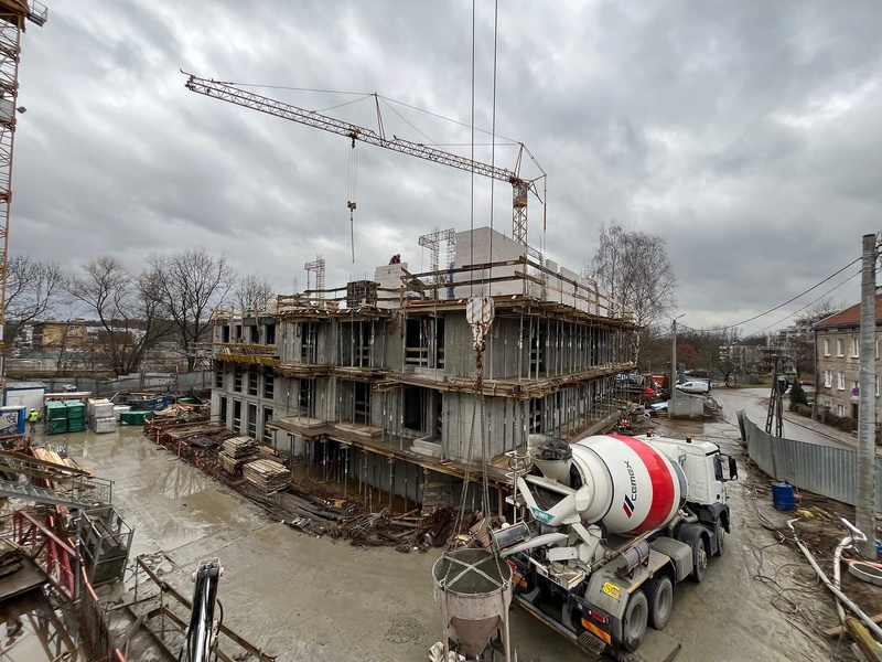 Postęp pracy Do Wilgi, Kraków