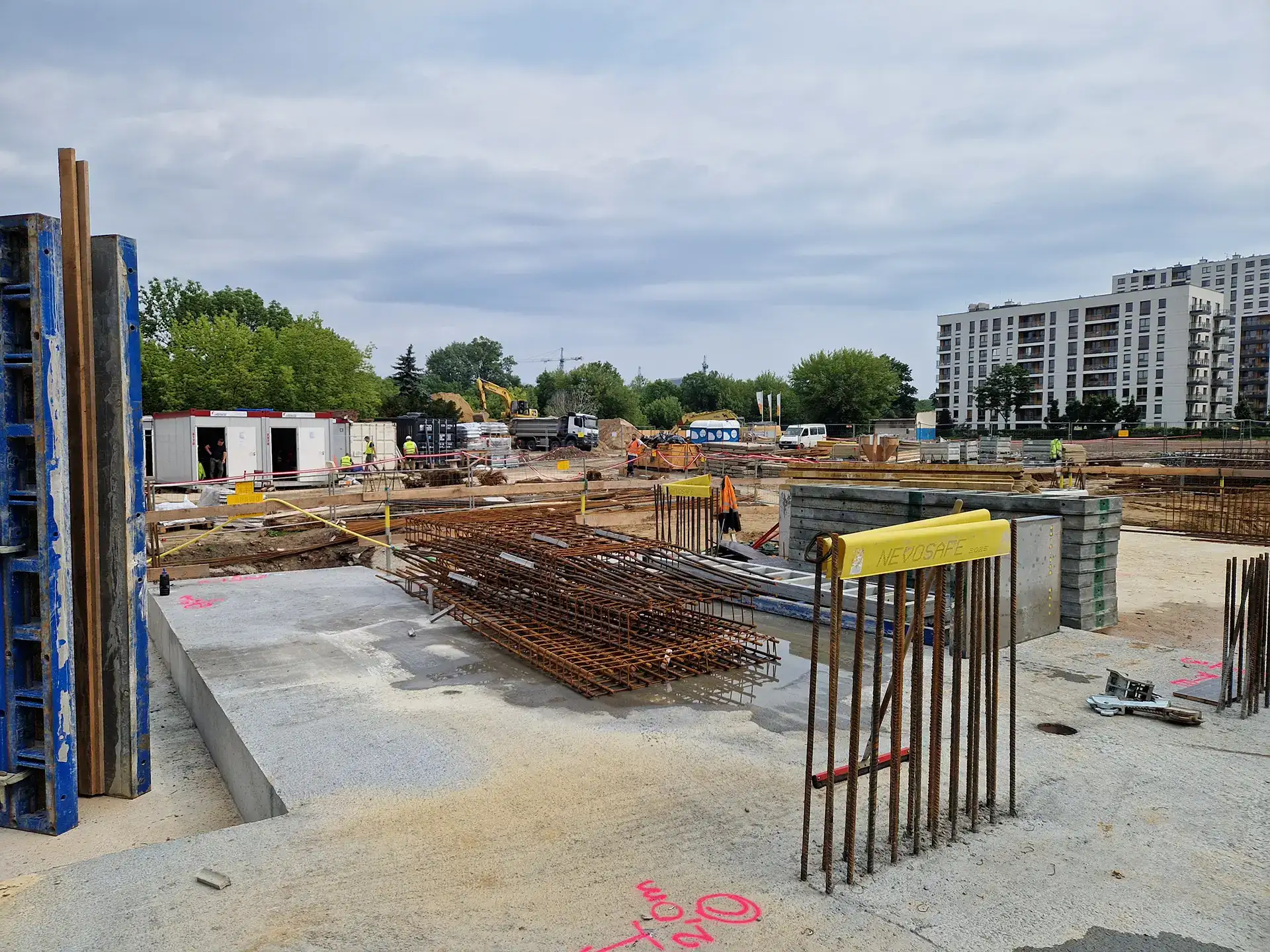 Postęp pracy inwestycji Splot Wola, Warszawa Wola