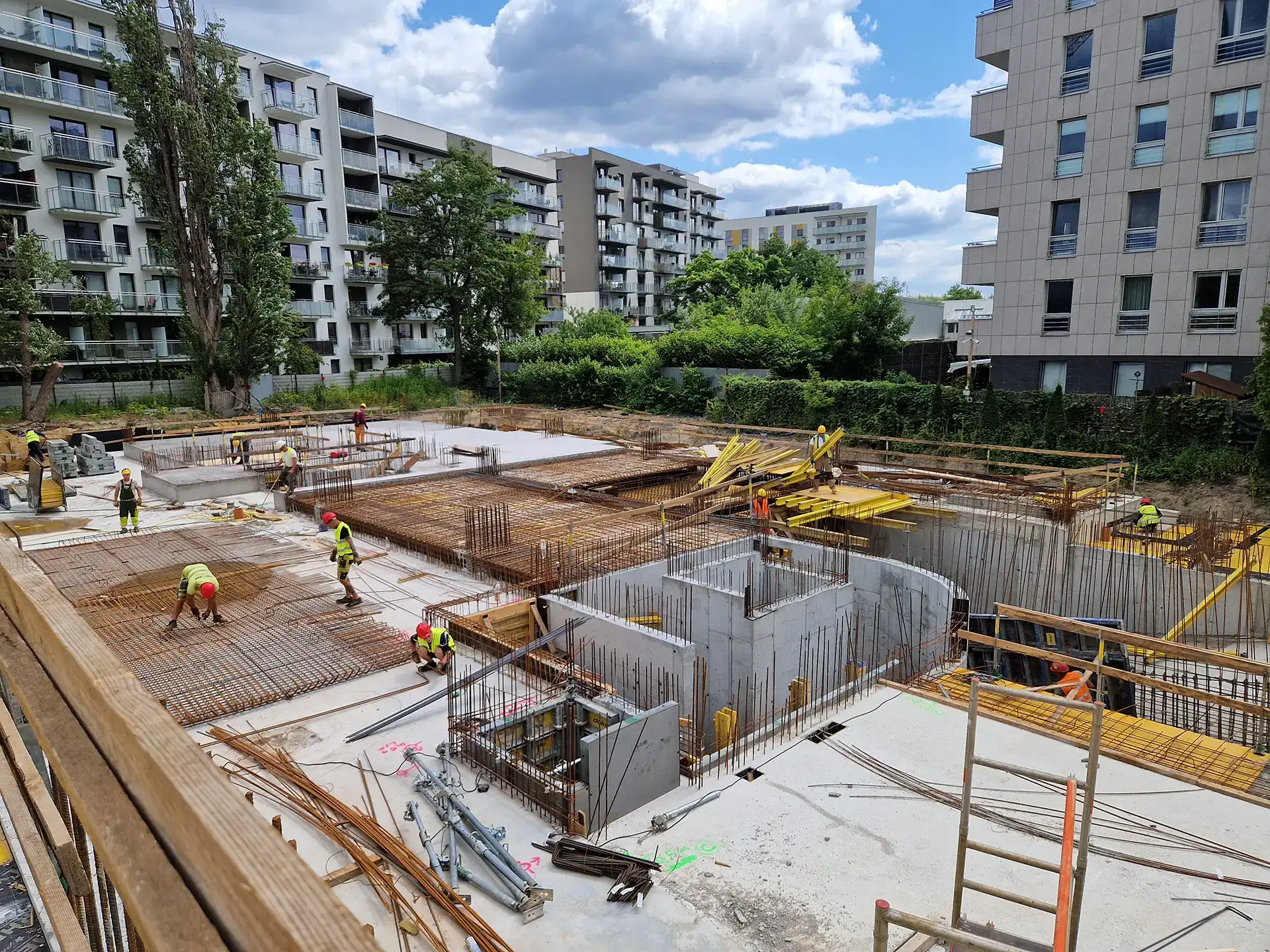 Postęp pracy inwestycji Splot Wola, Warszawa Wola