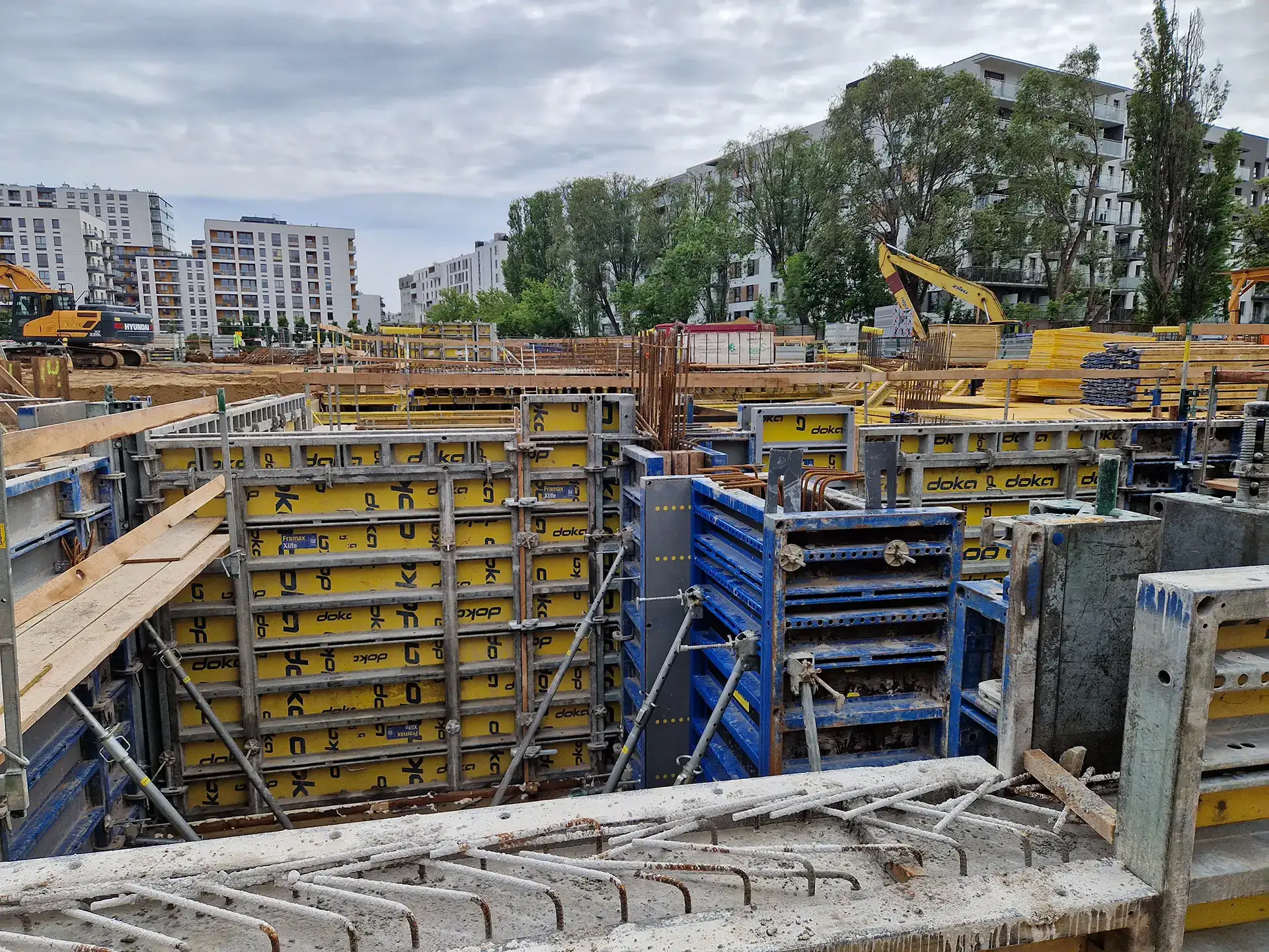 Postęp pracy inwestycji Splot Wola, Warszawa