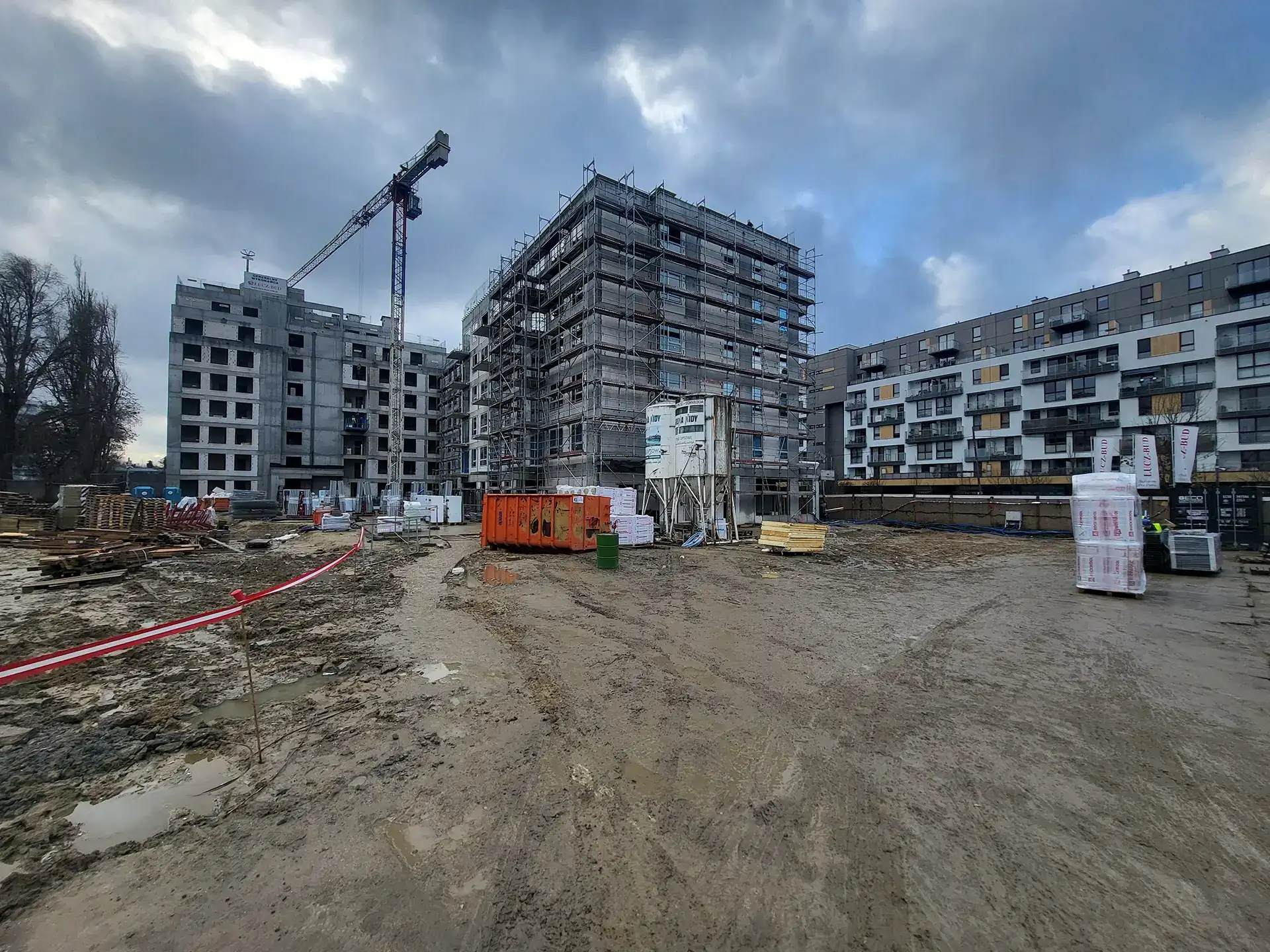 Postęp pracy inwestycji Splot Wola, Warszawa Wola