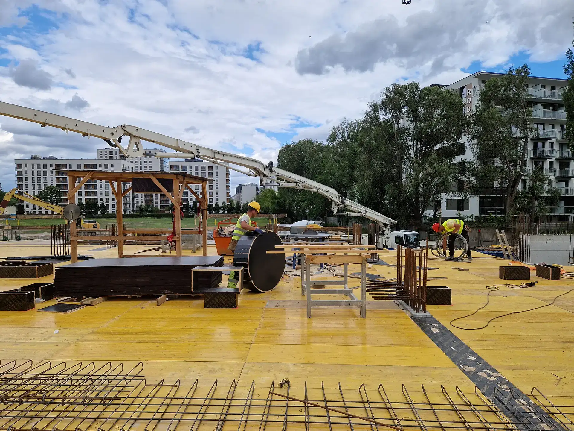 Postęp pracy inwestycji Splot Wola, Warszawa Wola