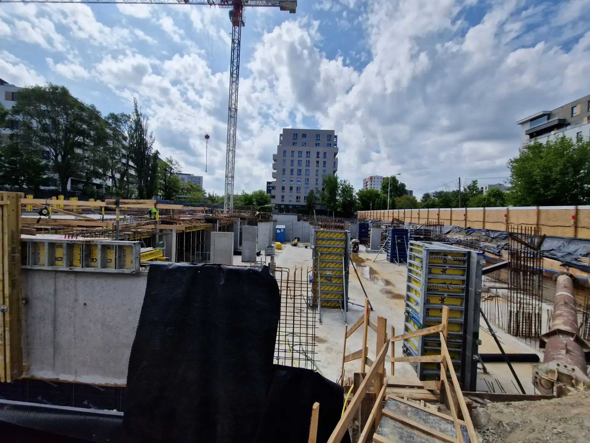 Postęp pracy inwestycji Splot Wola, Warszawa