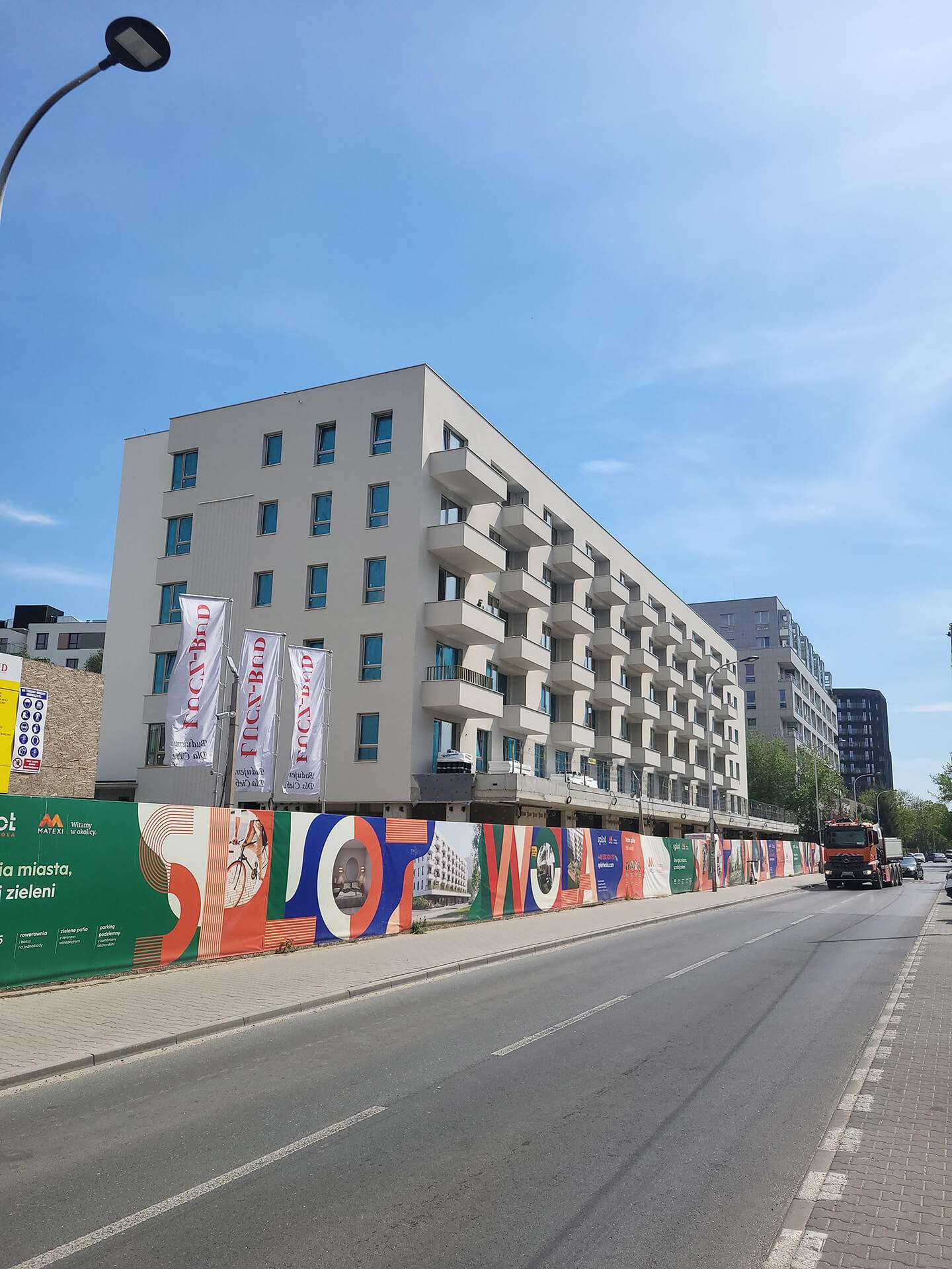 Postęp pracy inwestycji Splot Wola, Warszawa Wola