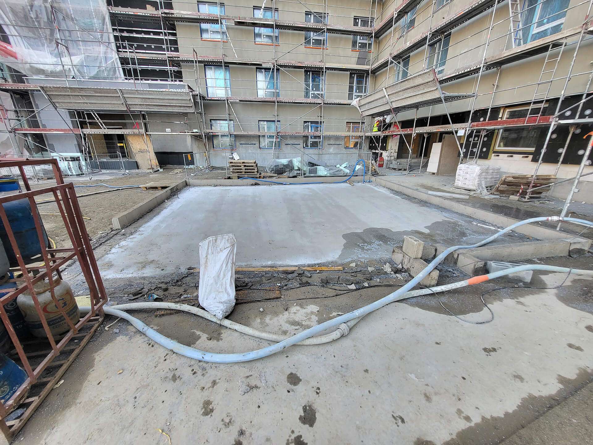 Postęp pracy Splot Wola, Warszawa Wola