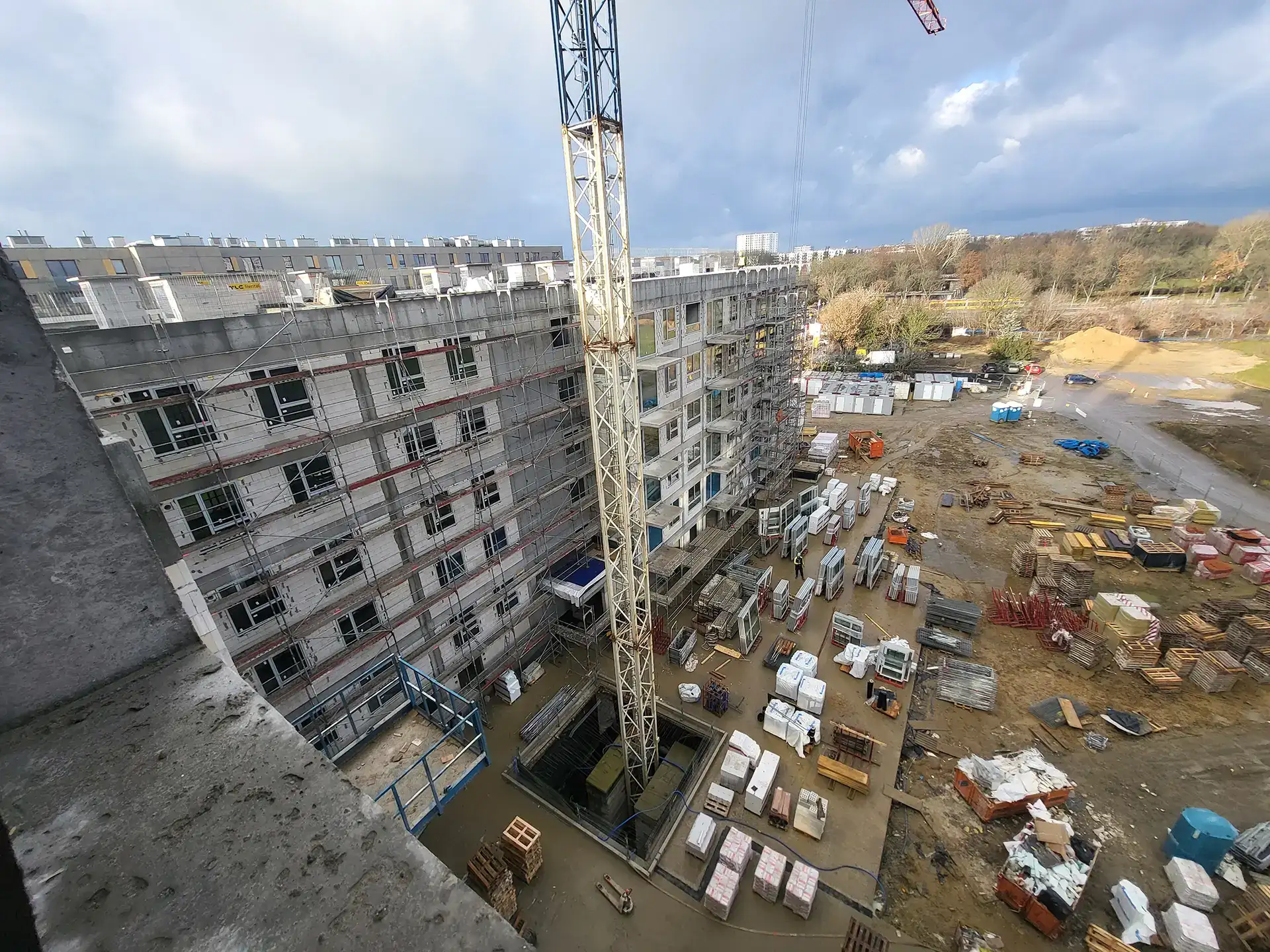 Postęp pracy inwestycji Splot Wola, Warszawa Wola