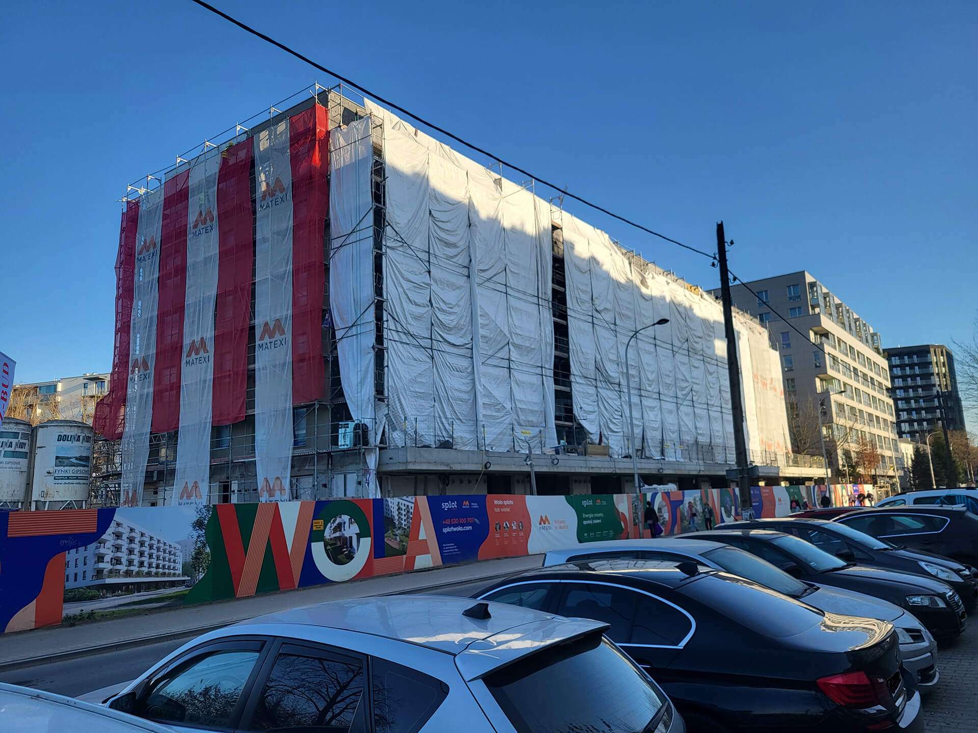 Postęp pracy Splot Wola, Warszawa Wola