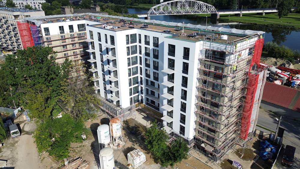 Postep pracy budowy inwestycji Apartamenty Portowa, Kraków