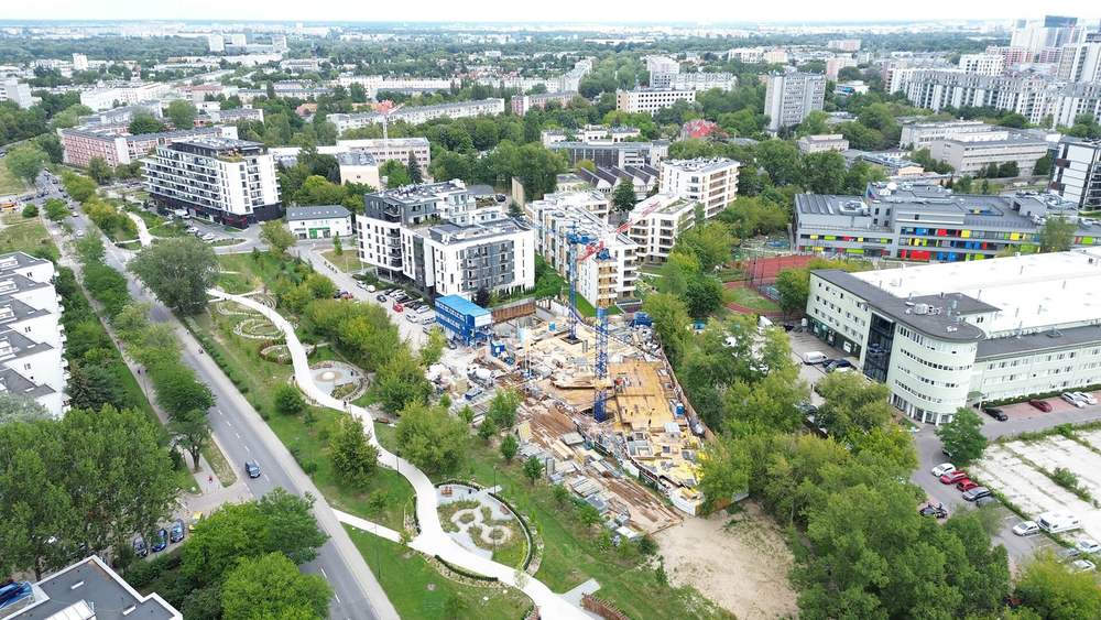 Postęp pracy Sady Żoliborz II view