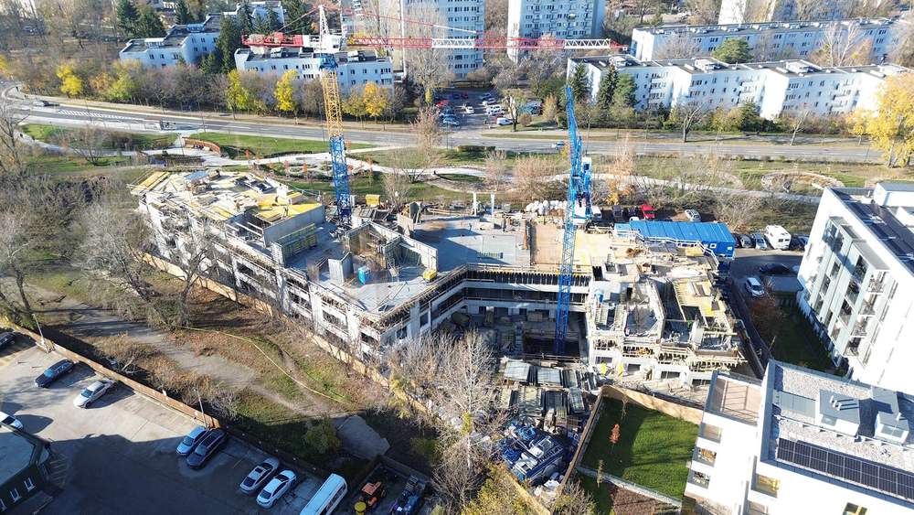 Postęp pracy inwestycji Sady Żoliborz II view