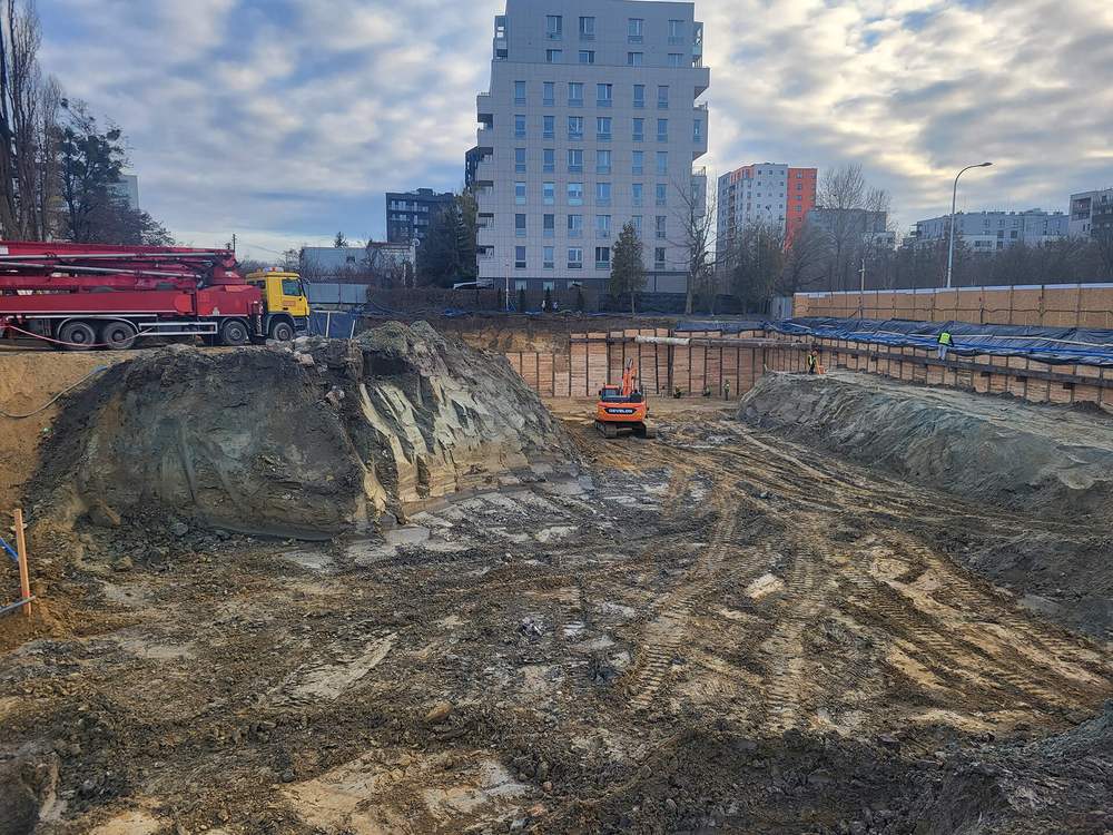 Postęp budowy inwestycji Splot Wola, Warszawa Wola