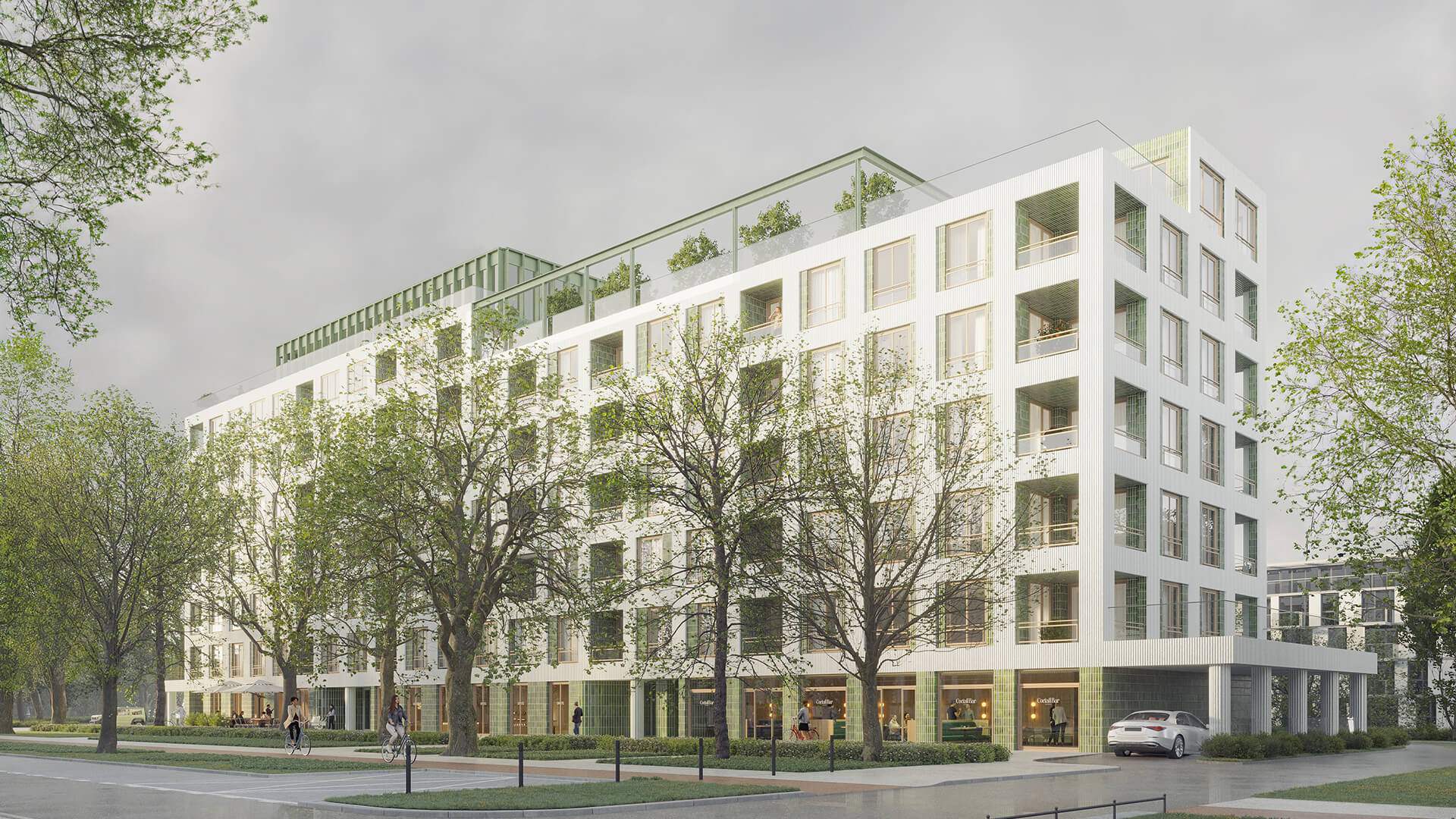 Budynek inwestycji Przasnyska 6a, Warszawa Żoliborz