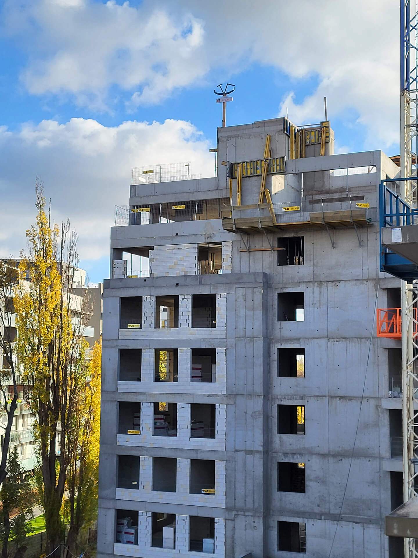 Postep pracy inwestycji Splot Wola, Warszawa Wola:3