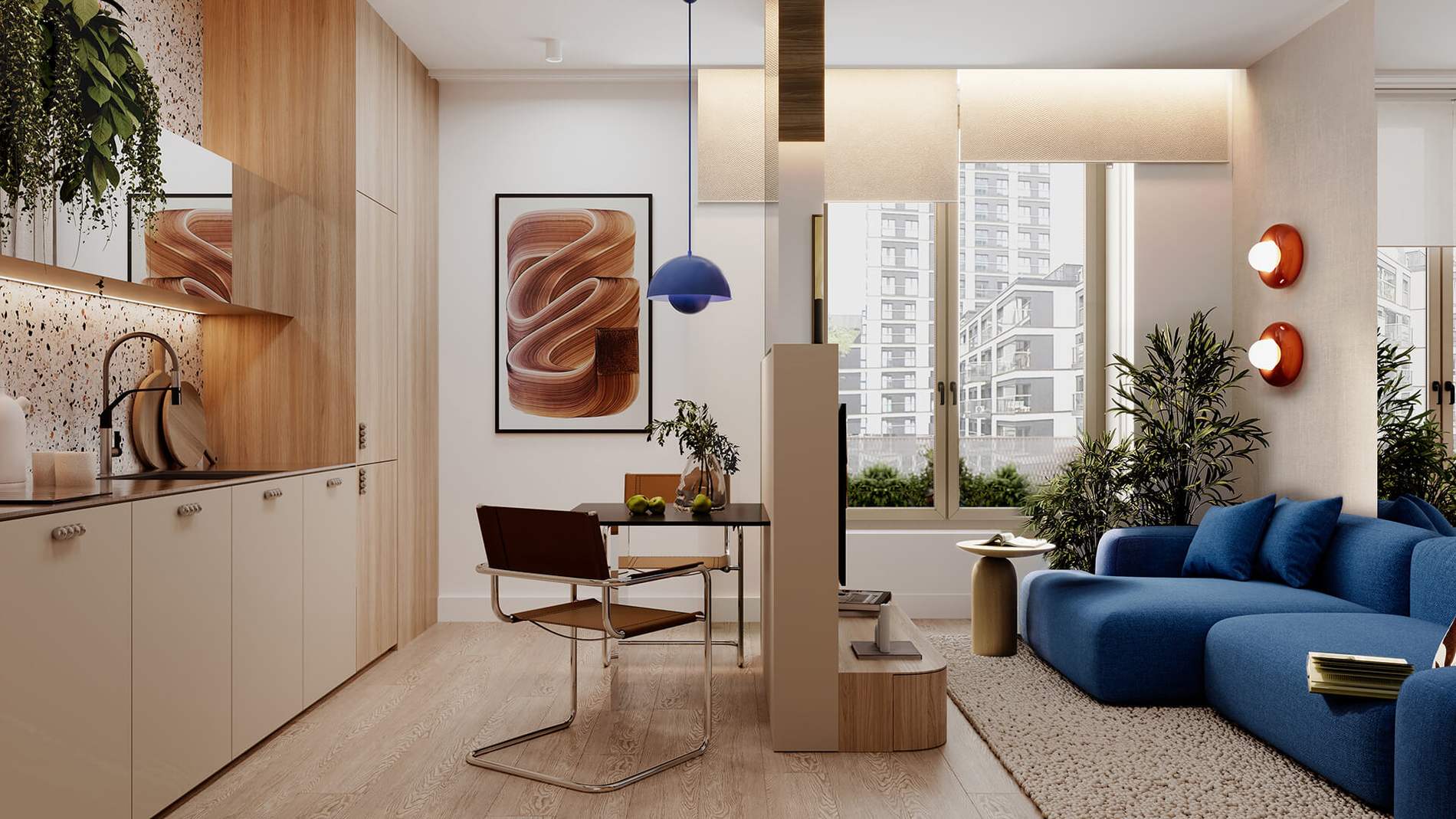 Salon w inwestycji Zelazna 54, Warszawa Wola:5