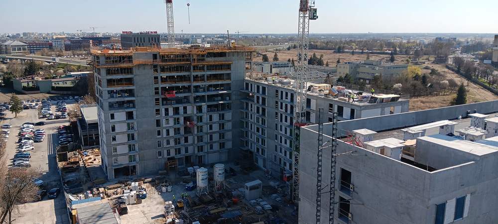 Postęp budowy inwestycji XYZ Place, Warszawa Włochy