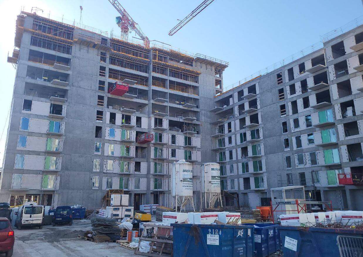 Postep budowy inwestycji XYZ Place, Warszawa Wlochy