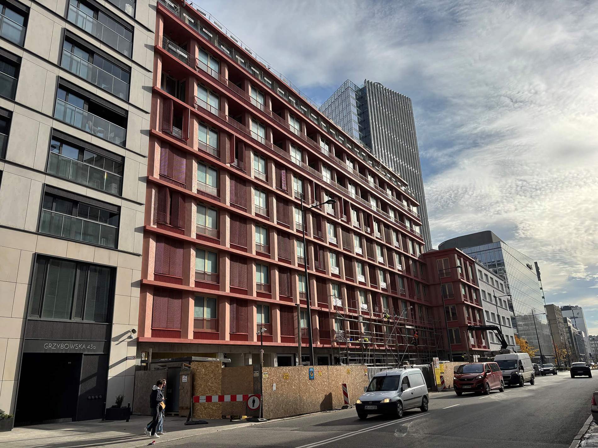 Postep pracy inwestycji Zelazna 54, Warszawa