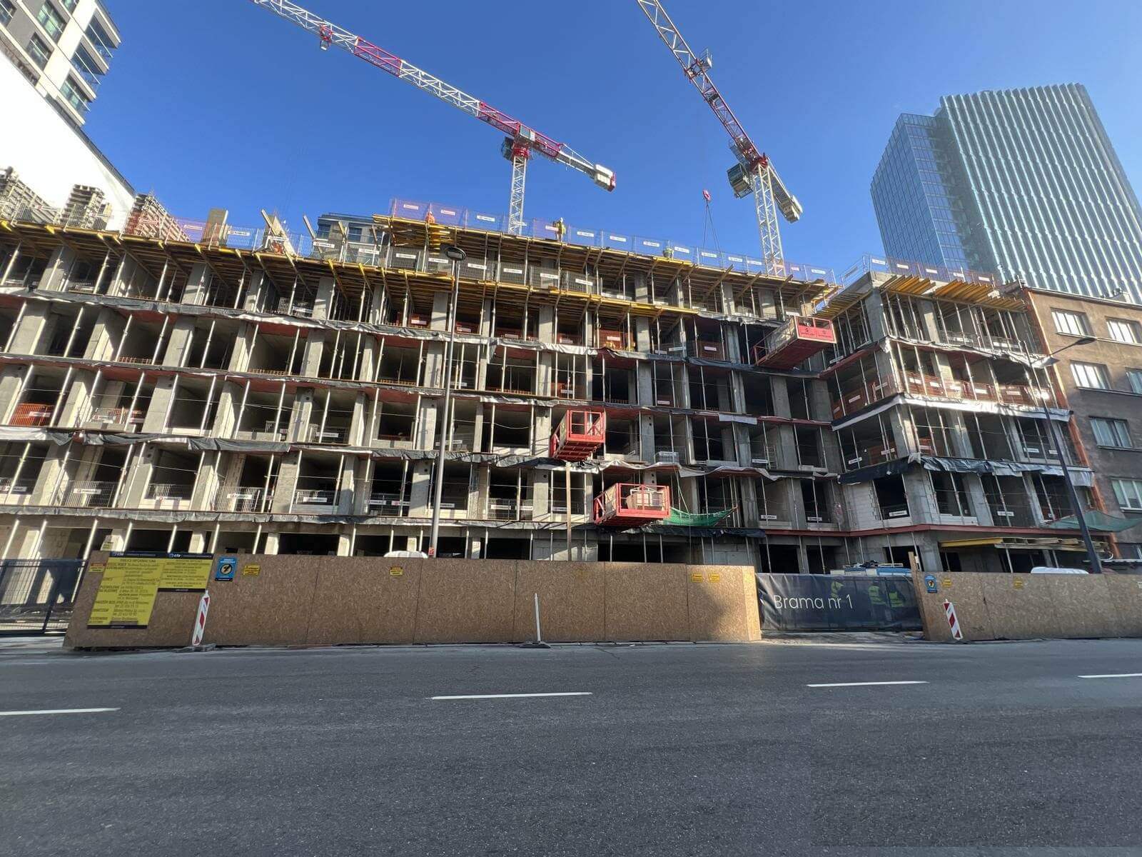 Postep pracy budowy inwestycji Zelazna 54, Warszawa Wola-6