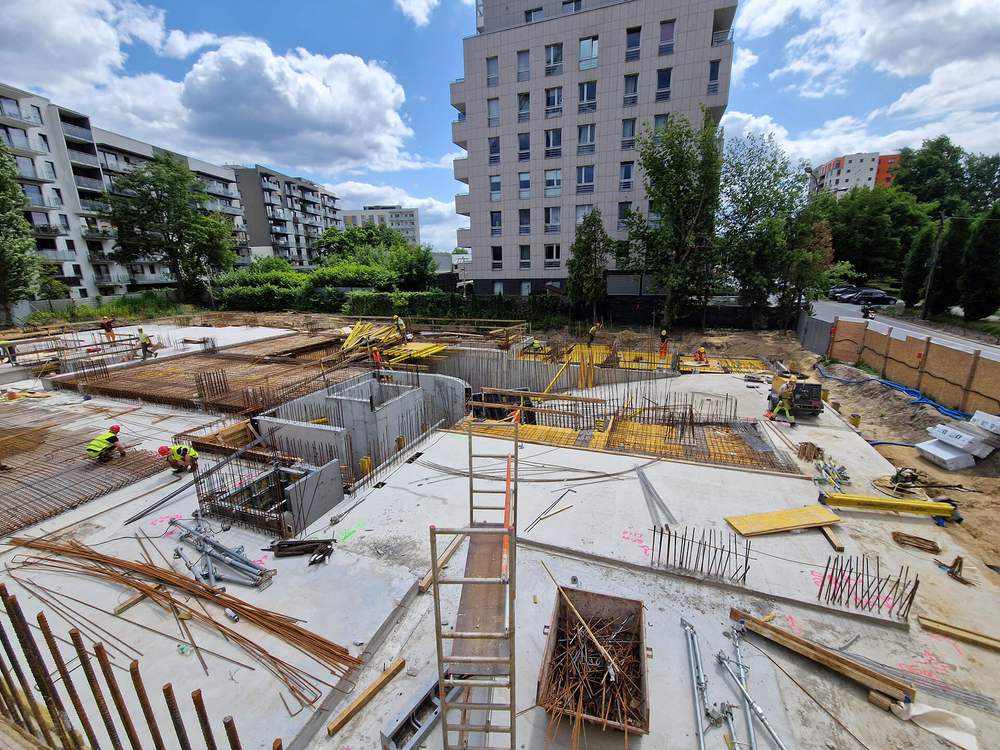 Postęp pracy inwestycji Splot Wola, Warszawa Wola