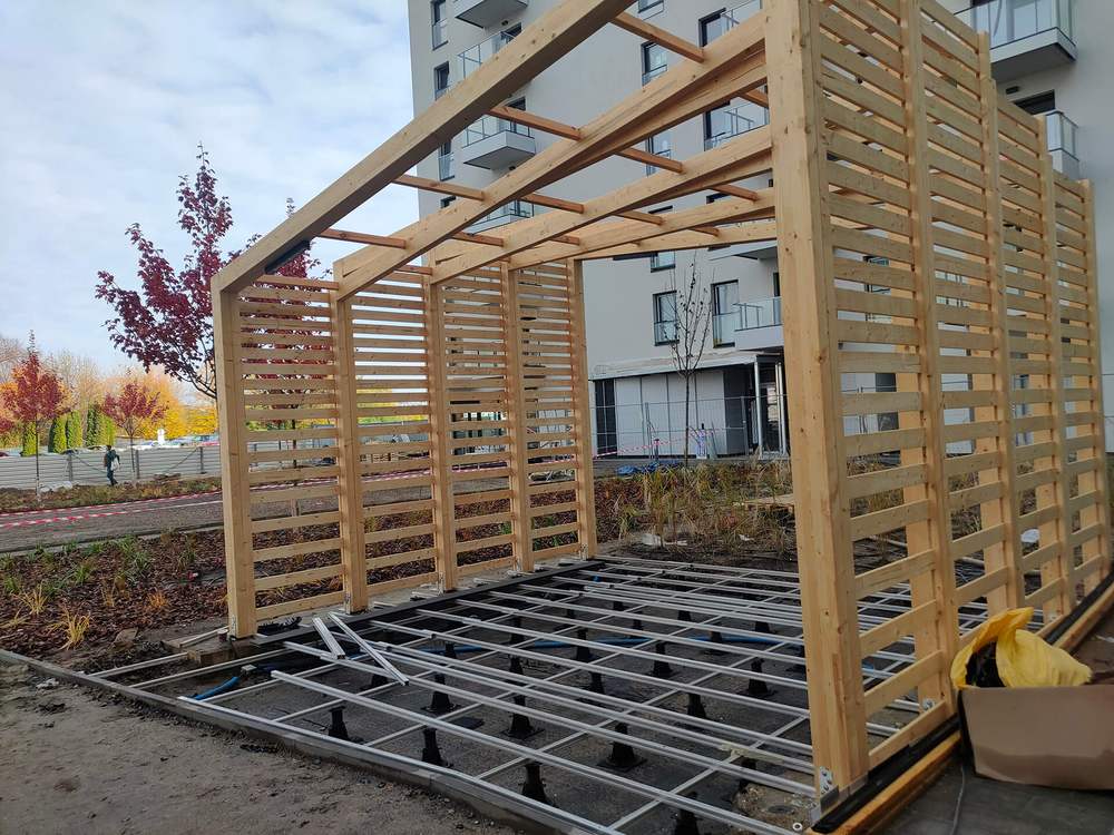 Postęp pracy inwestycji XYZ Place, Warszawa Włochy