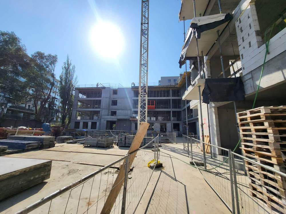 Postęp pracy budowy inwestycji Splot Wola, Warszawa