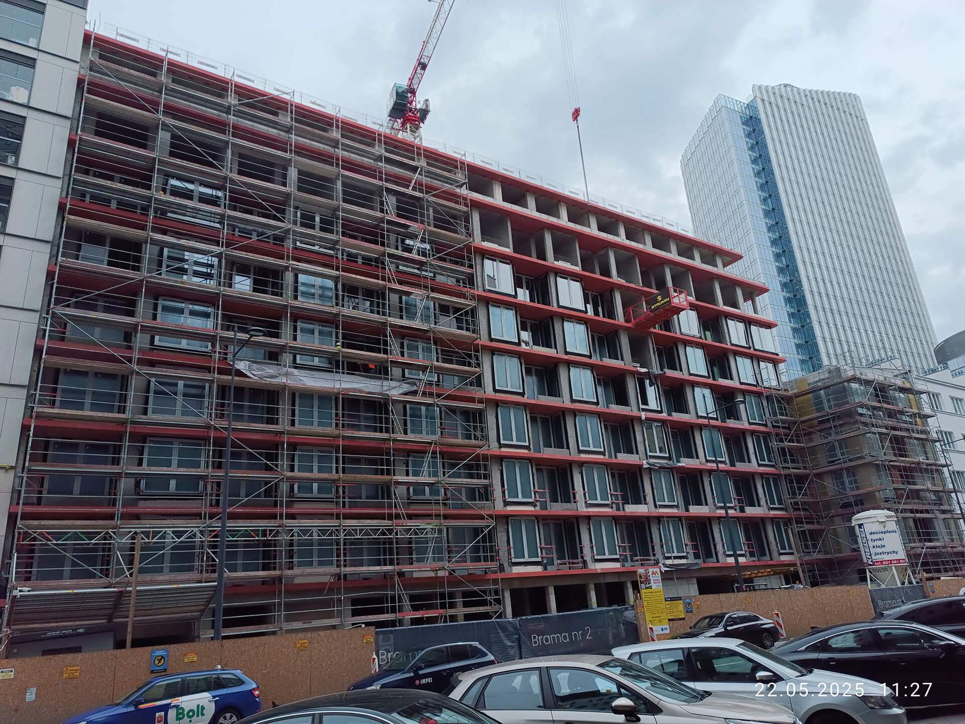Postep pracy inwestycji Zelazna 54, Warszawa:8