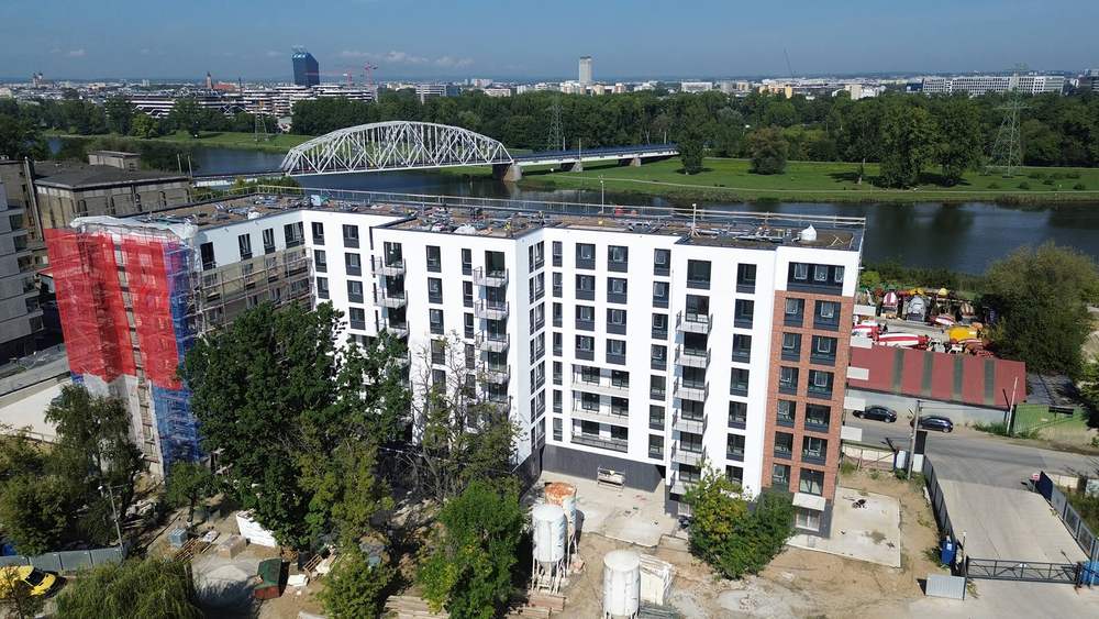 Postęp pracy inwestycji Apartamenty Portowa, Kraków