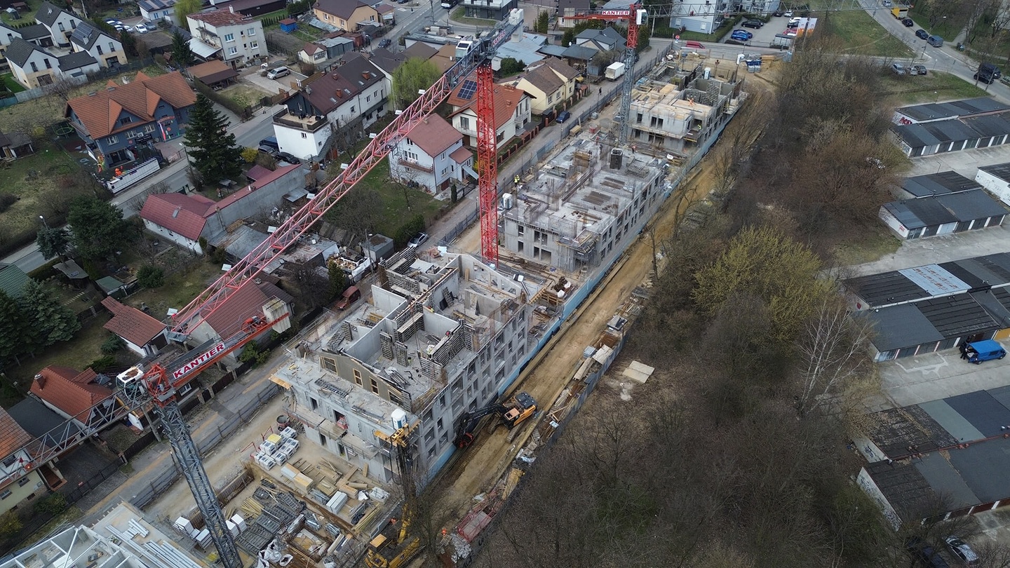 Postęp pracy inwestycji Splot Wola, Warszawa Wola