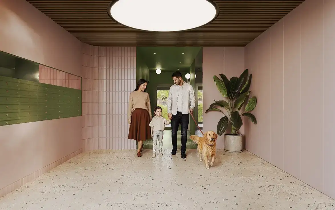 Korytarz inwestycji Verdea Żoliborz, Warszawa