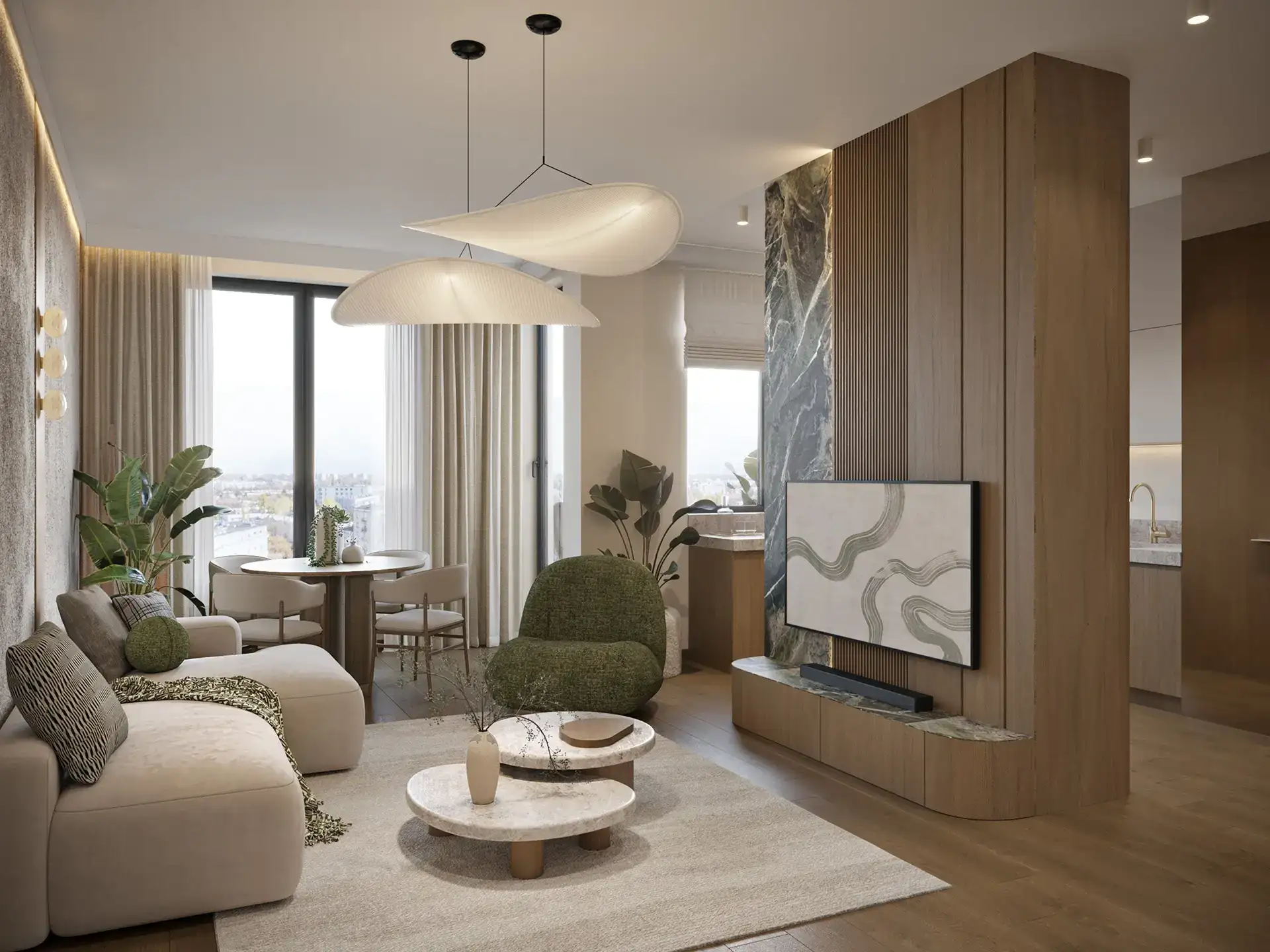 Salon w inwestycji Verdea Żoliborz, Warszawa