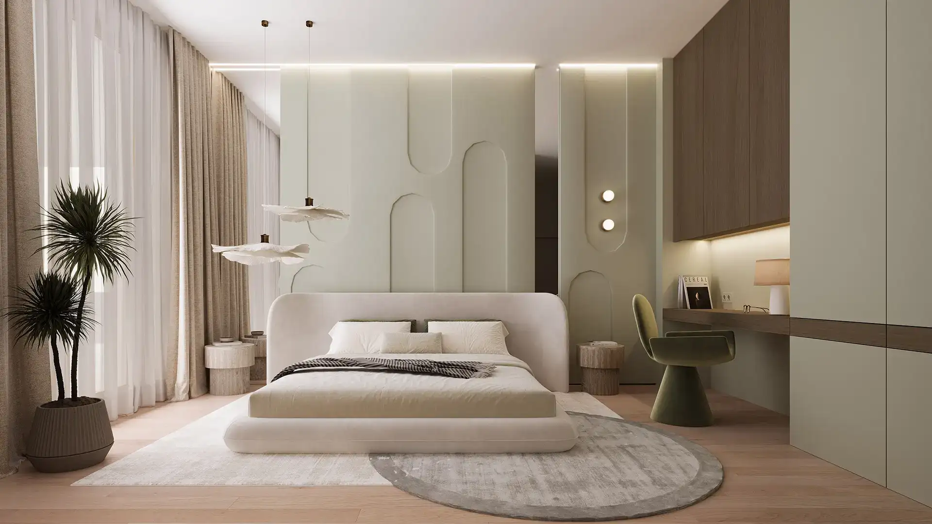 Sypialnia w inwestycji Verdea Żoliborz, Warszawa