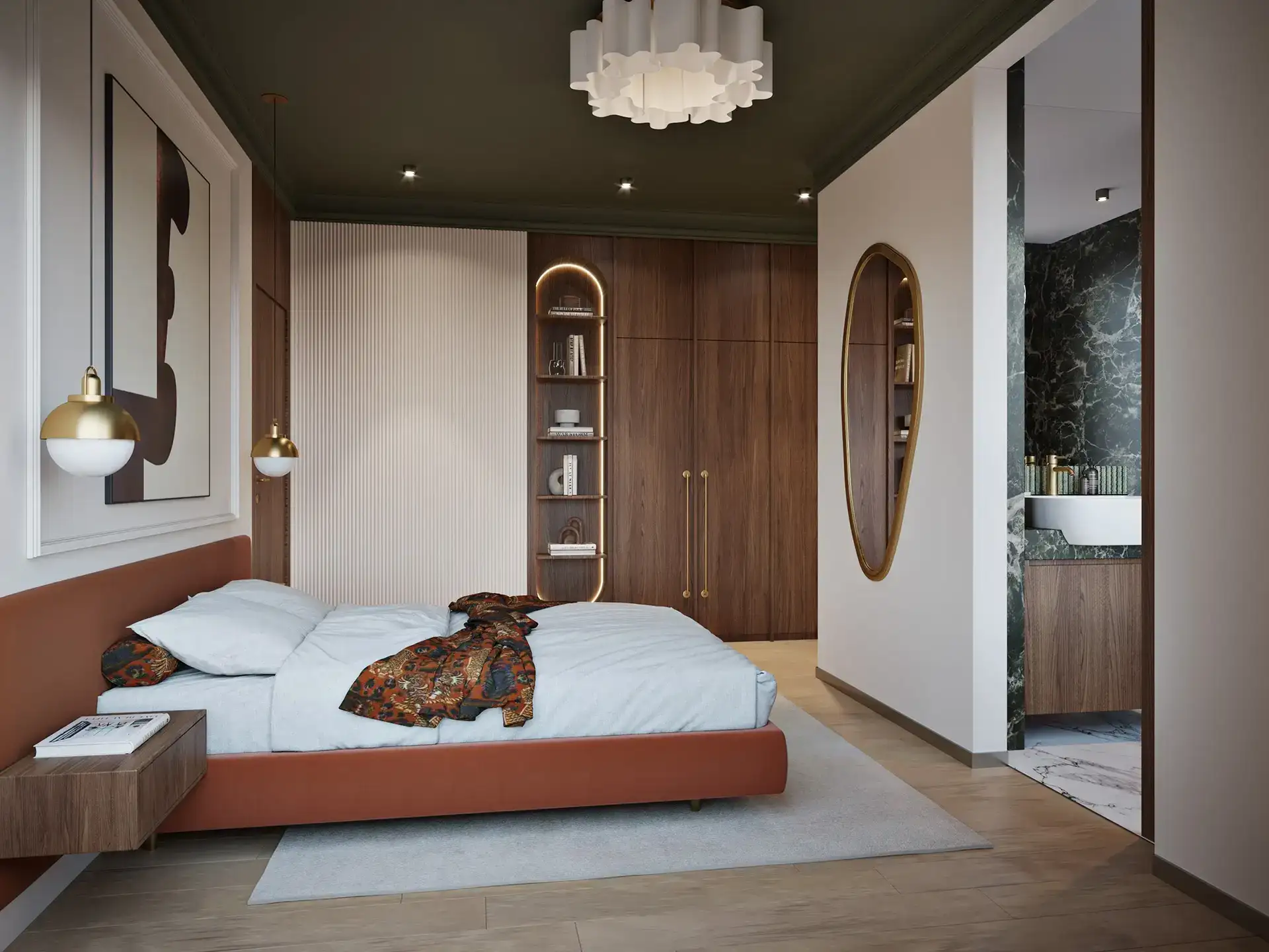 Sypialnia w inwestycji Verdea Żoliborz, Warszawa