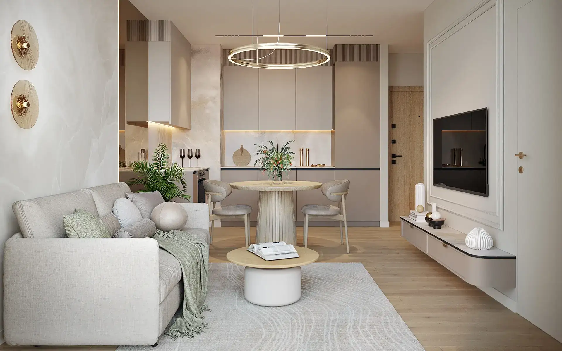 Salon w inwestycji Verdea Żoliborz, Warszawa