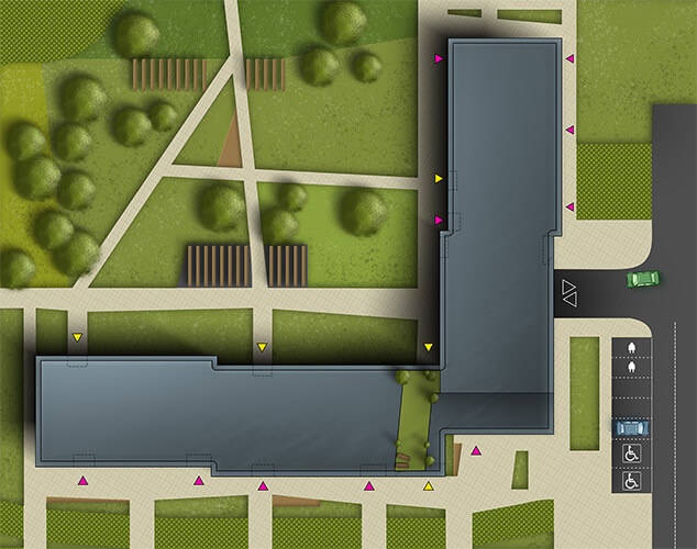 Plan zagospodarowania terenu inwestycji XYZ Place