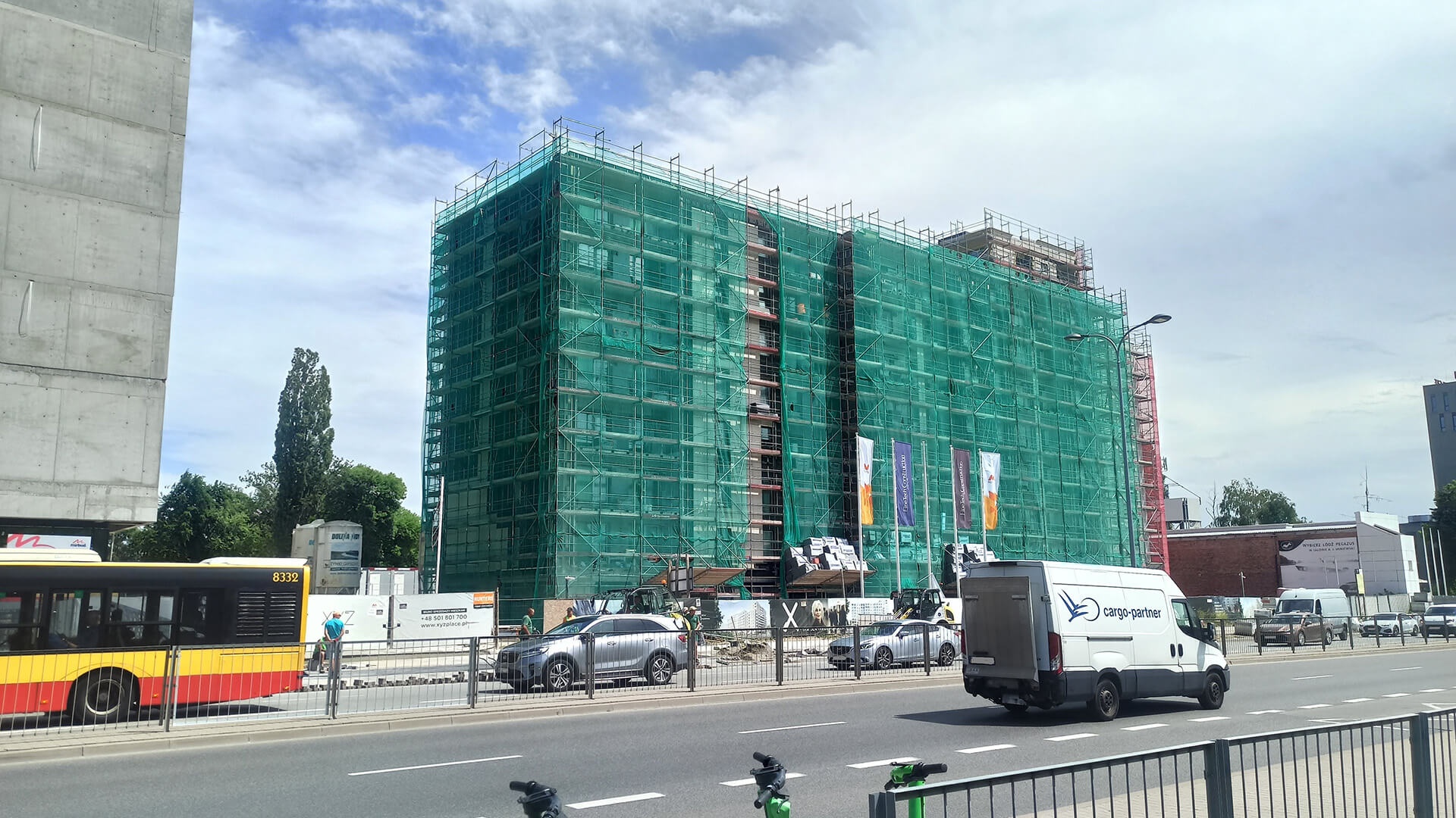 Postęp pracy inwestycji XYZ Place, Warszawa Włochy