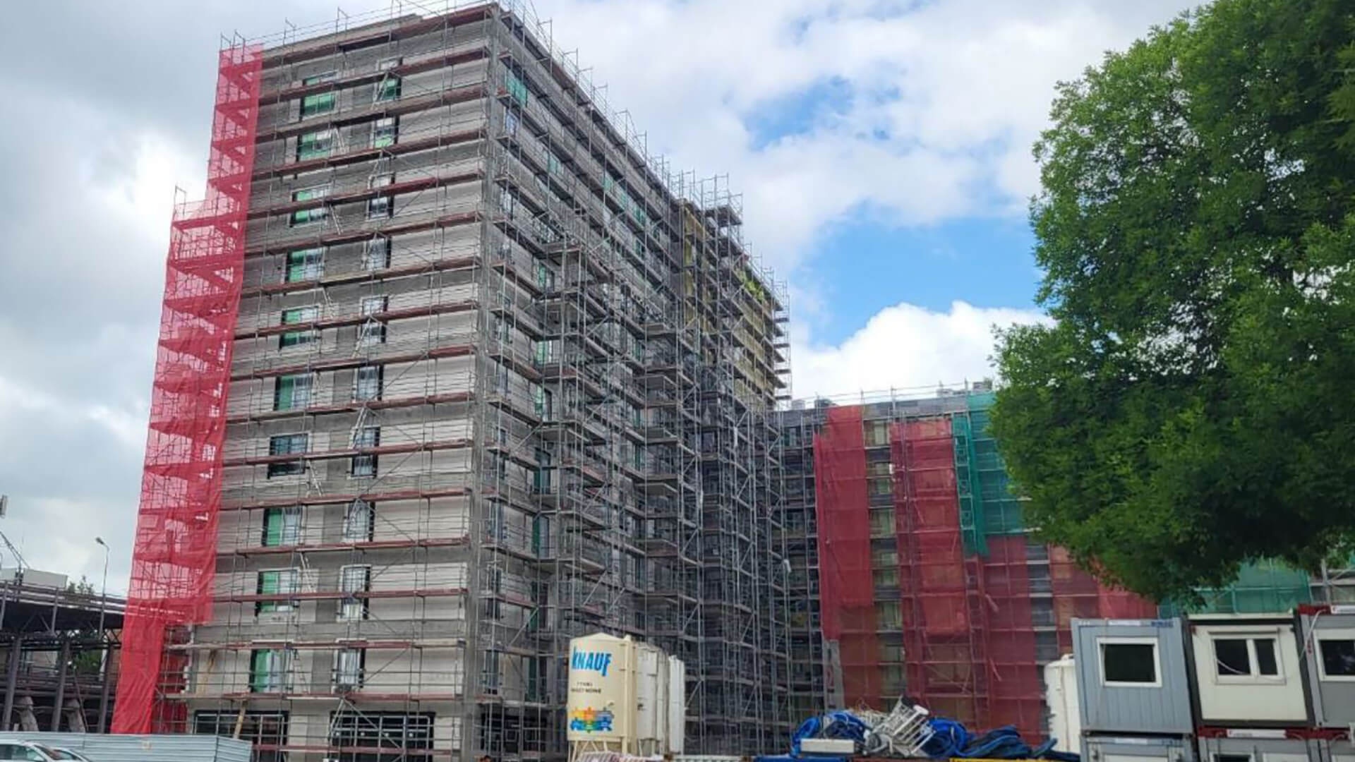 Postęp pracy inwestycji XYZ Place, Warszawa Włochy