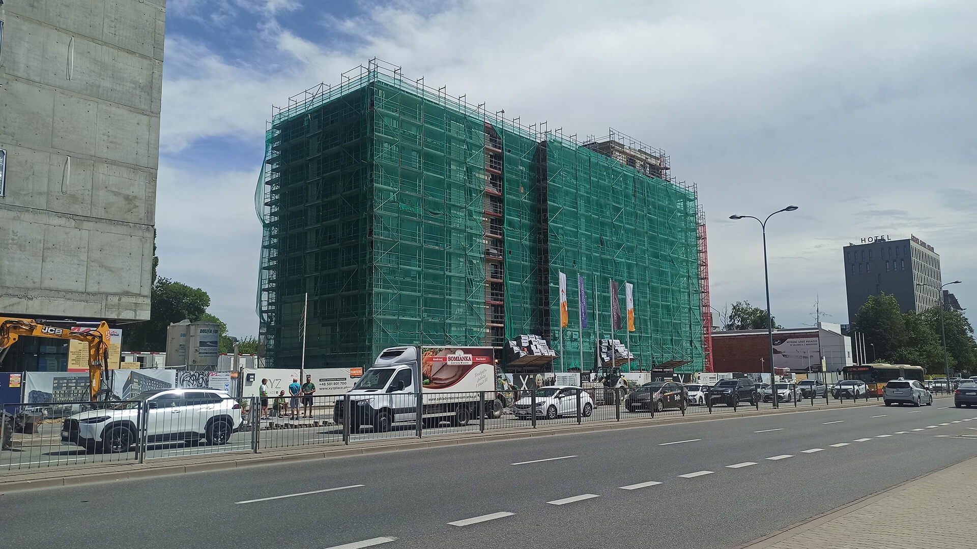 Postęp pracy inwestycji XYZ Place, Warszawa Włochy