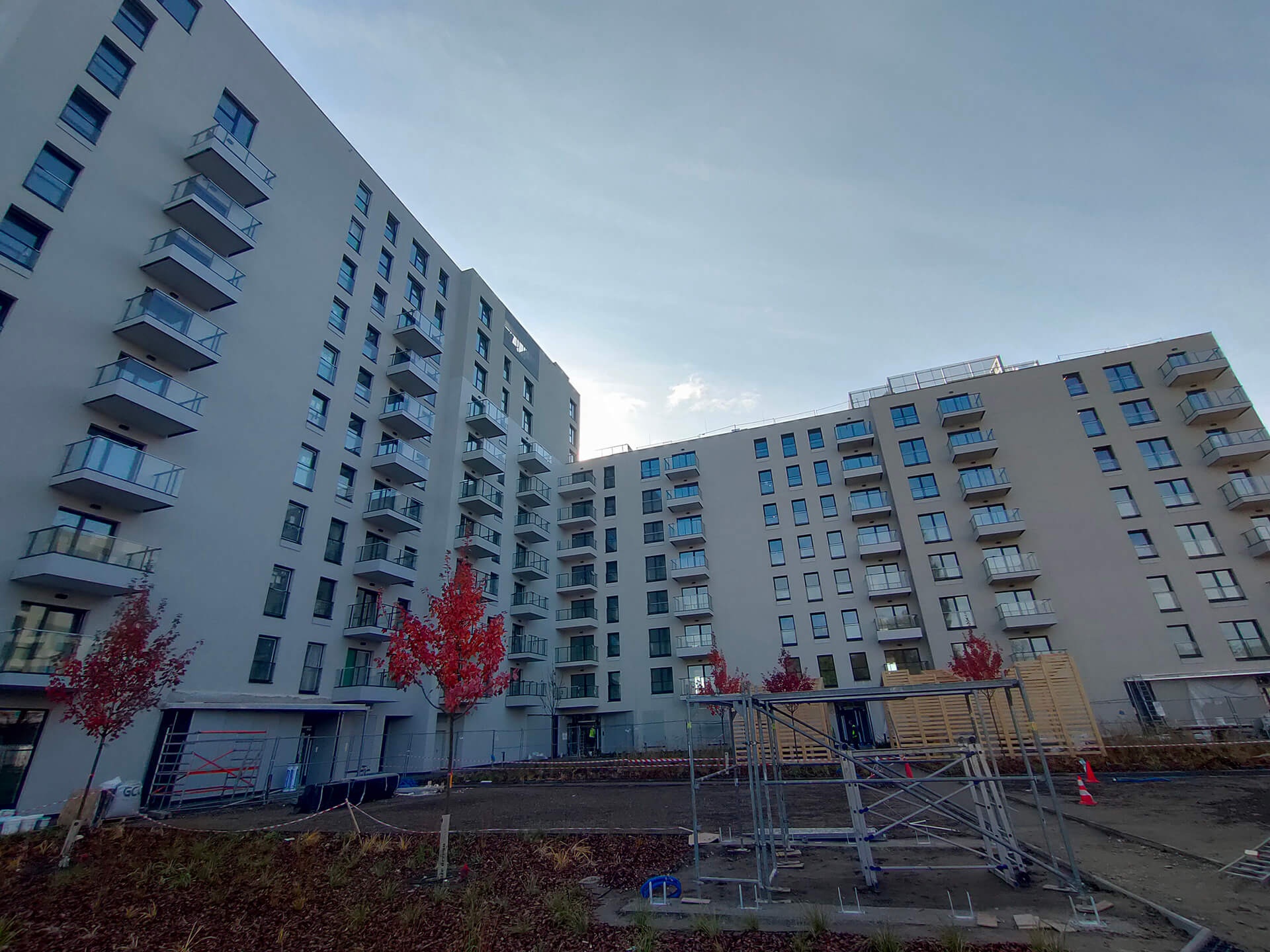 Postęp pracy inwestycji XYZ Place, Warszawa Włochy