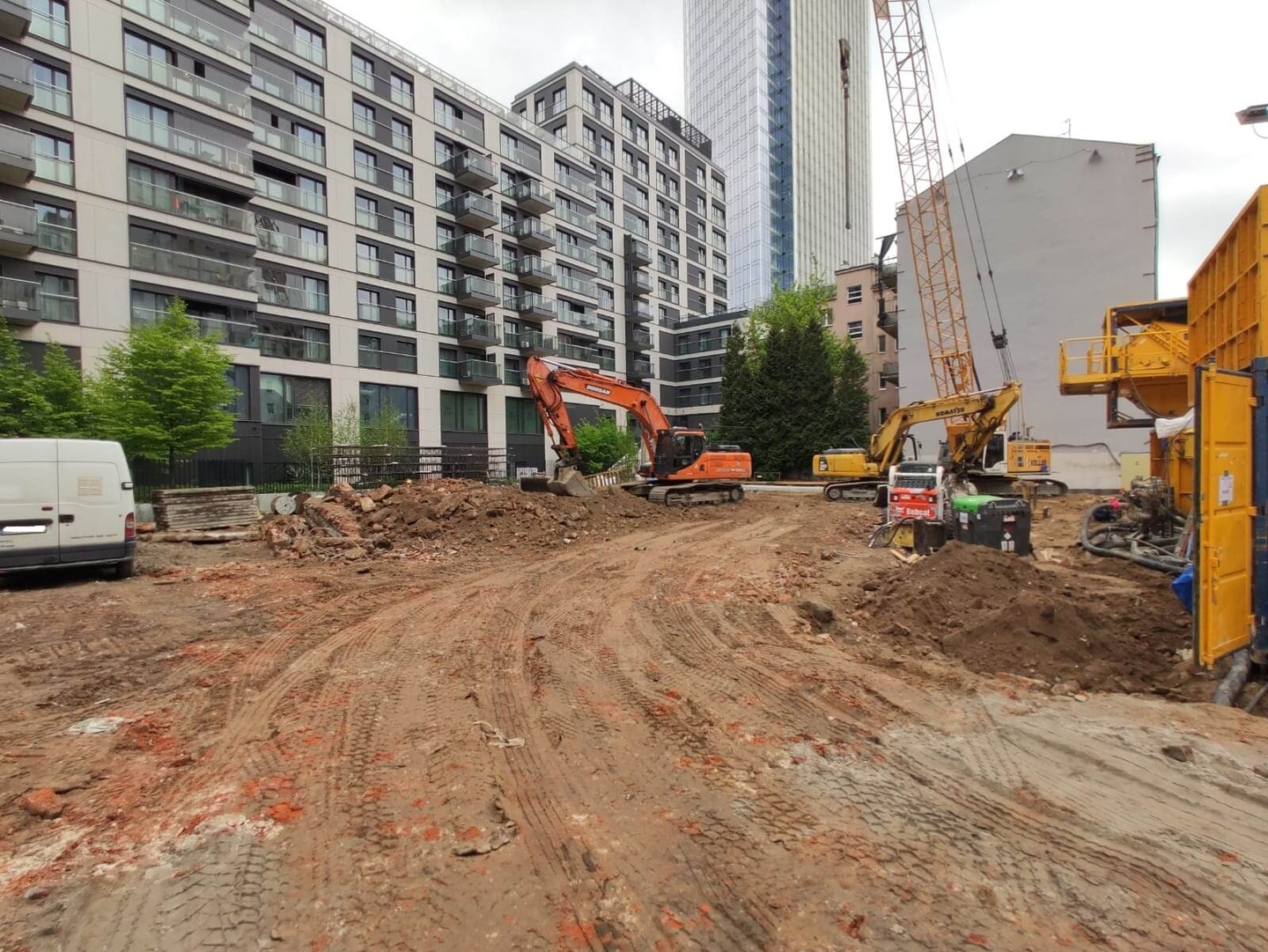 Postęp pracy budowy inwestycji Żelazna 54