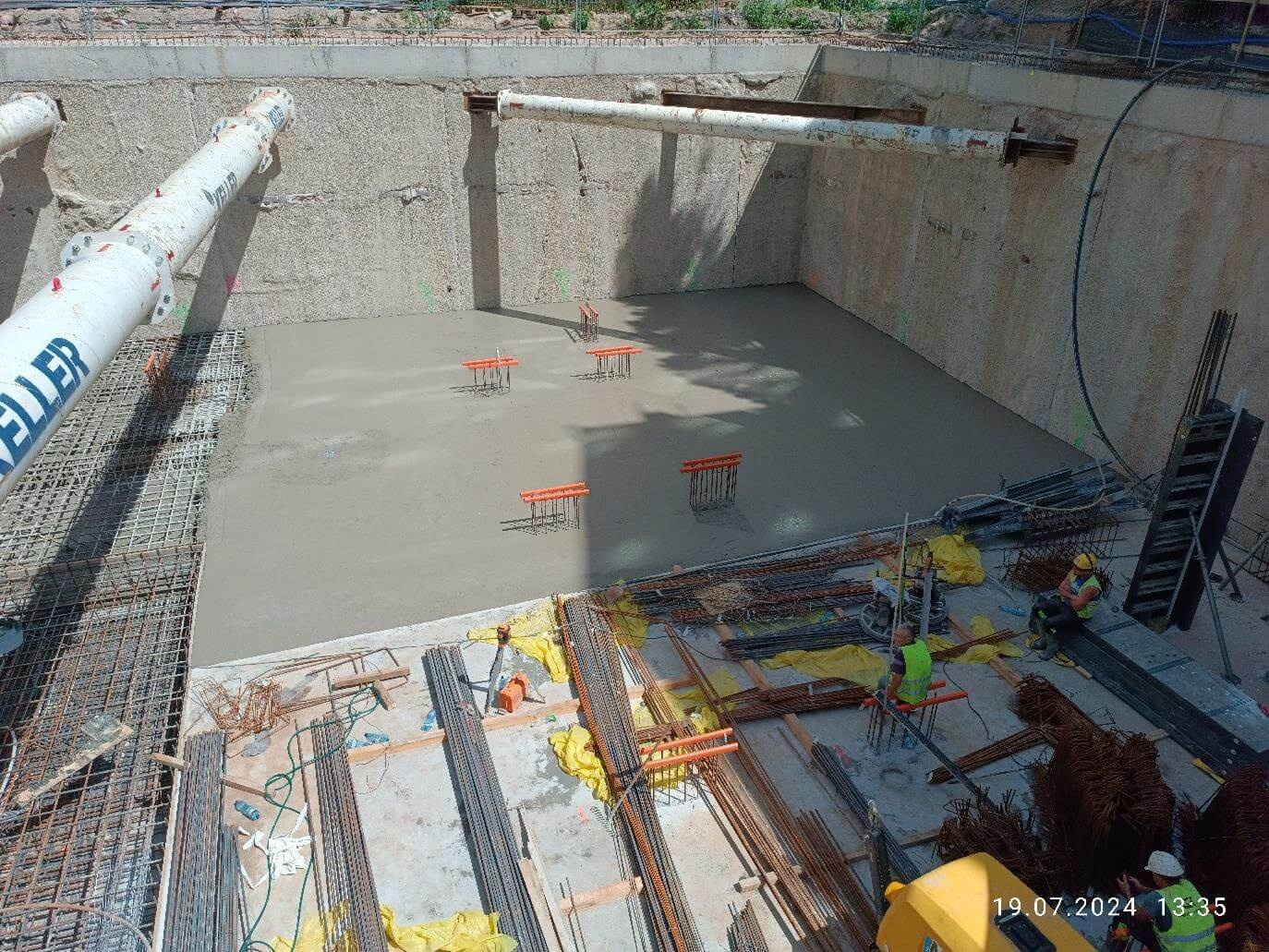 Postęp pracy inwestycji Żelazna 54, Warszawa Wola