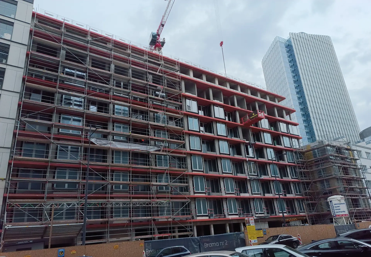 Postęp pracy inwestycji Żelazna 54, Warszawa