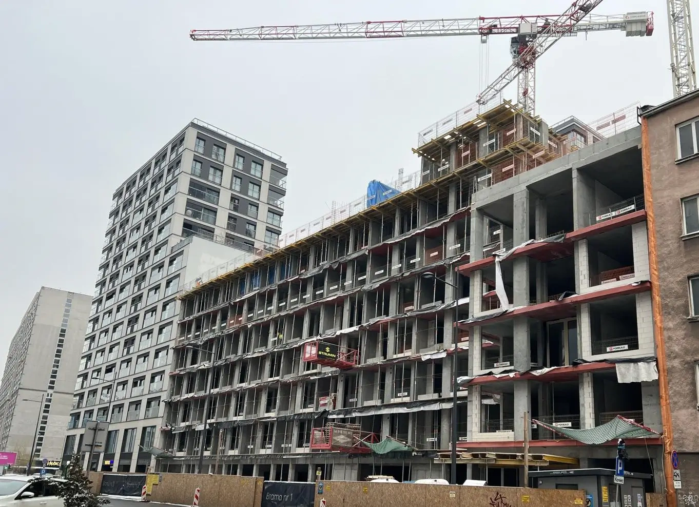 Postęp prac inwestycji Żelazna 54, Warszawa